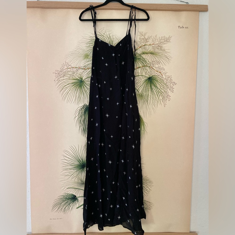 Reformation star print midi dress